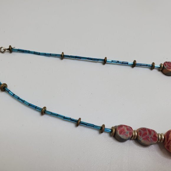 Sunwest Silver Co Necklace 925‎ Sterling Silver Blu - Picture 5 of 10